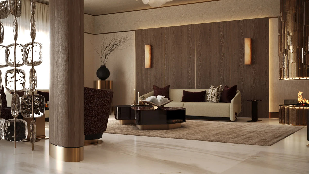 Crimson Living Room