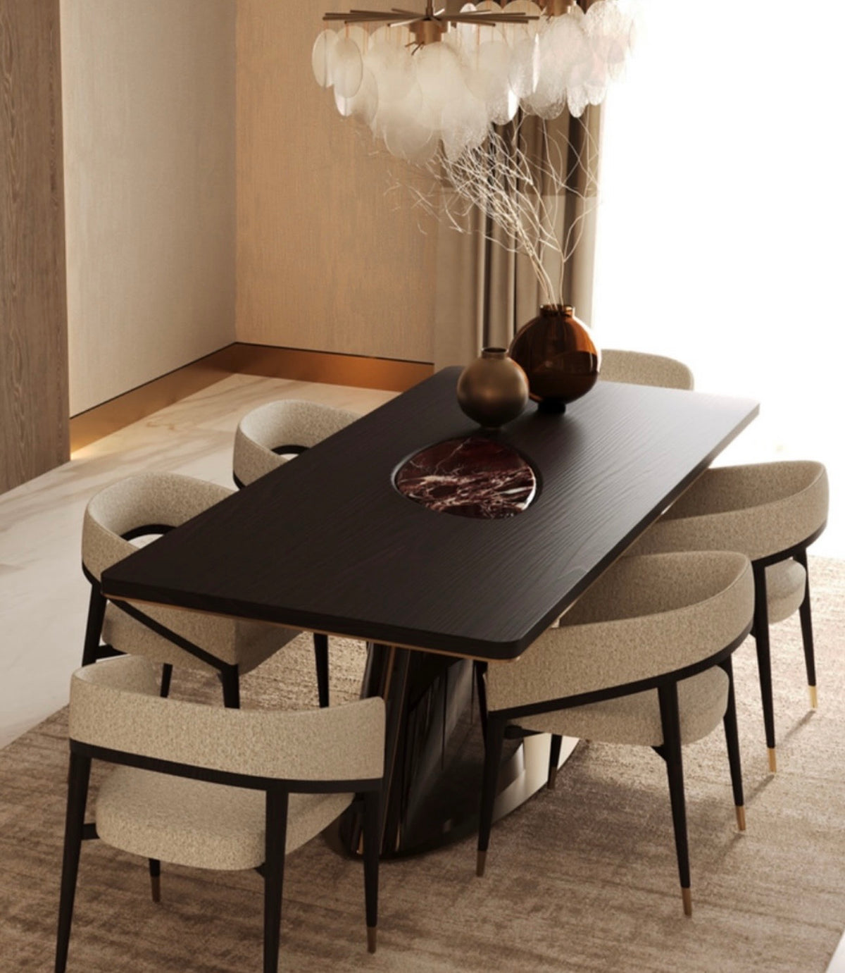 Crimson Dining Room