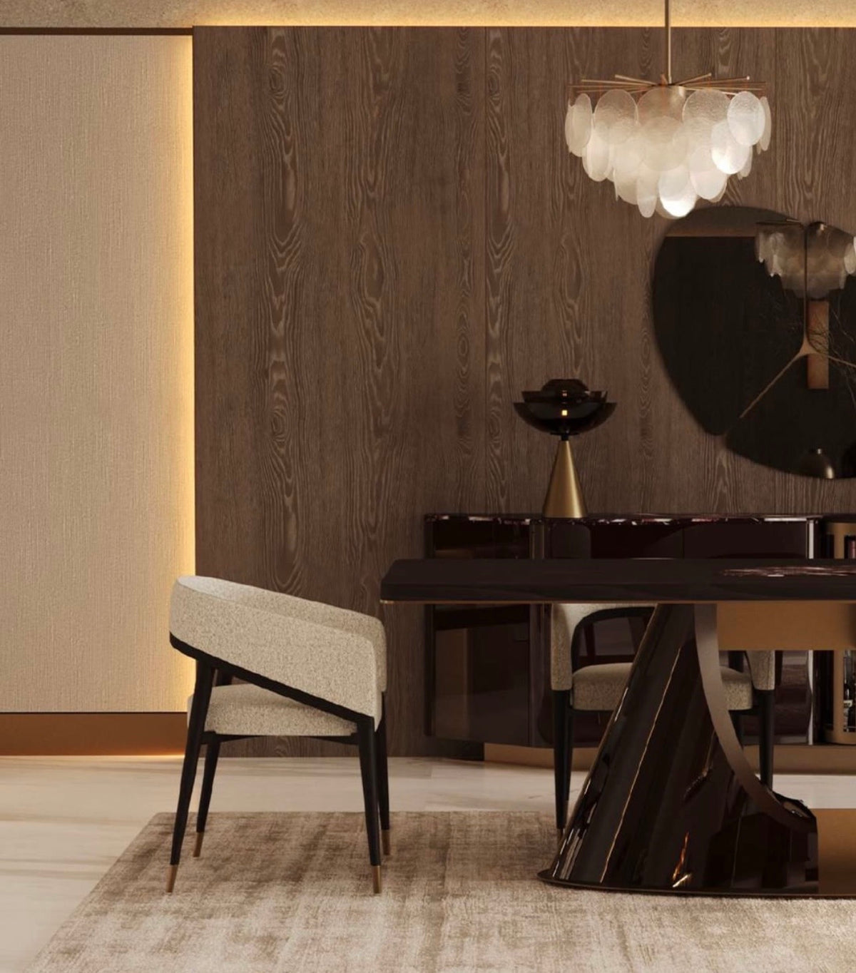 Crimson Dining Room