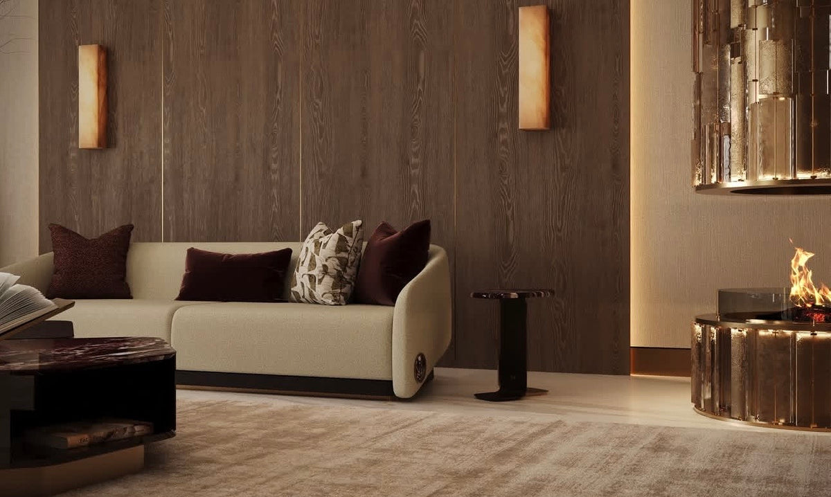 Crimson Living Room