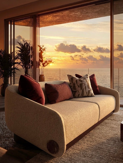 Crimson Living Room