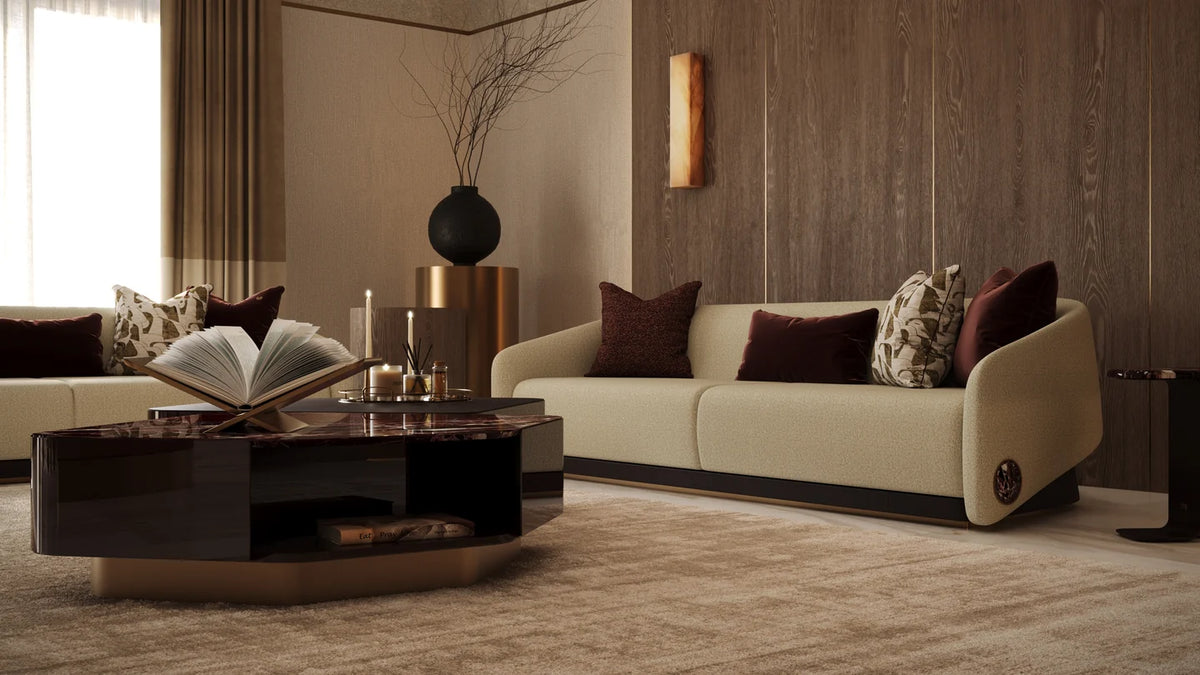 Crimson Living Room
