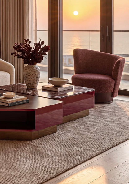 Crimson Living Room