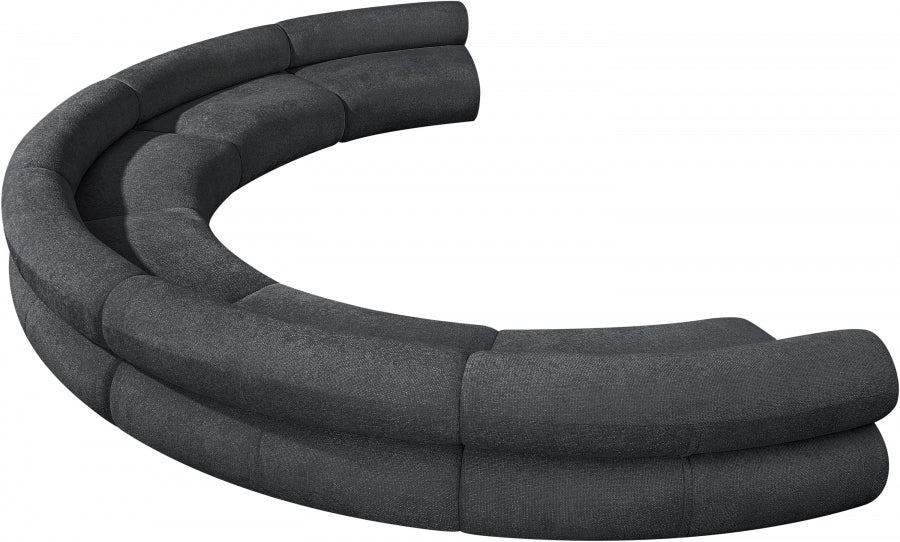 Fancci Heartline Society curved sectional sofa with circular layout designed for modern luxury living rooms and social seating.